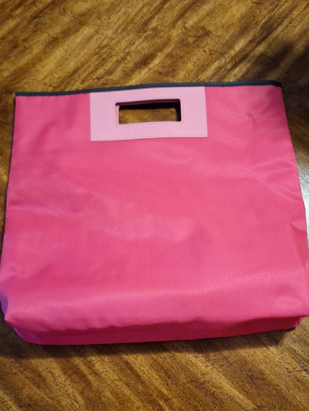 Clinique Pink Cutout-Handle Tote